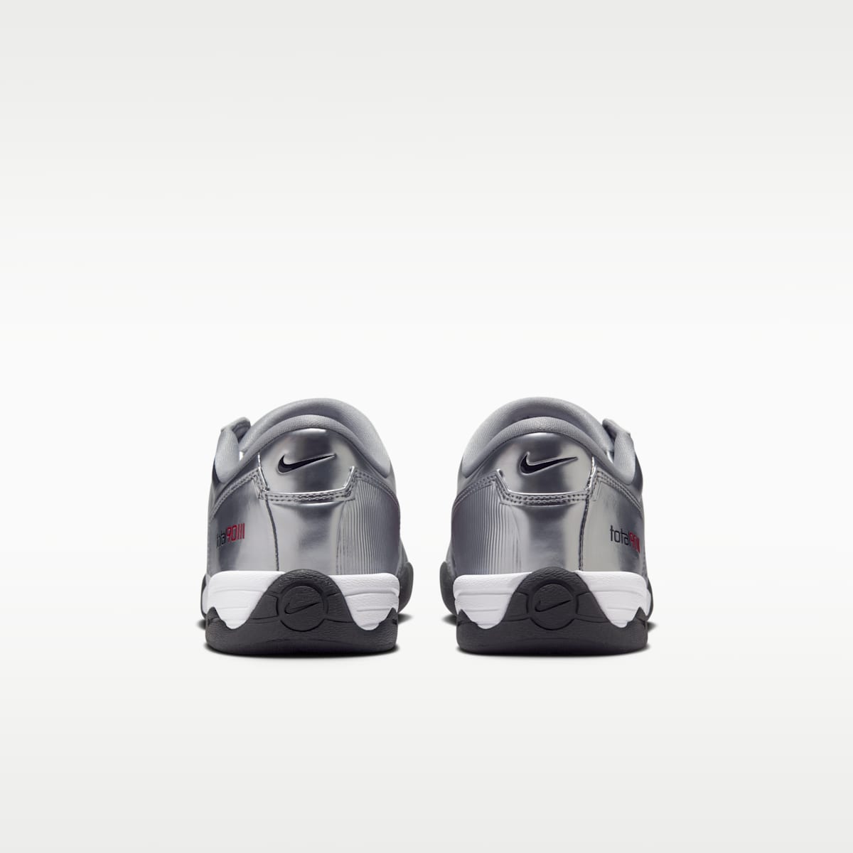 Nike T90 SP Men's Shoes - Metallic Silver/University Red/Black - Image 6