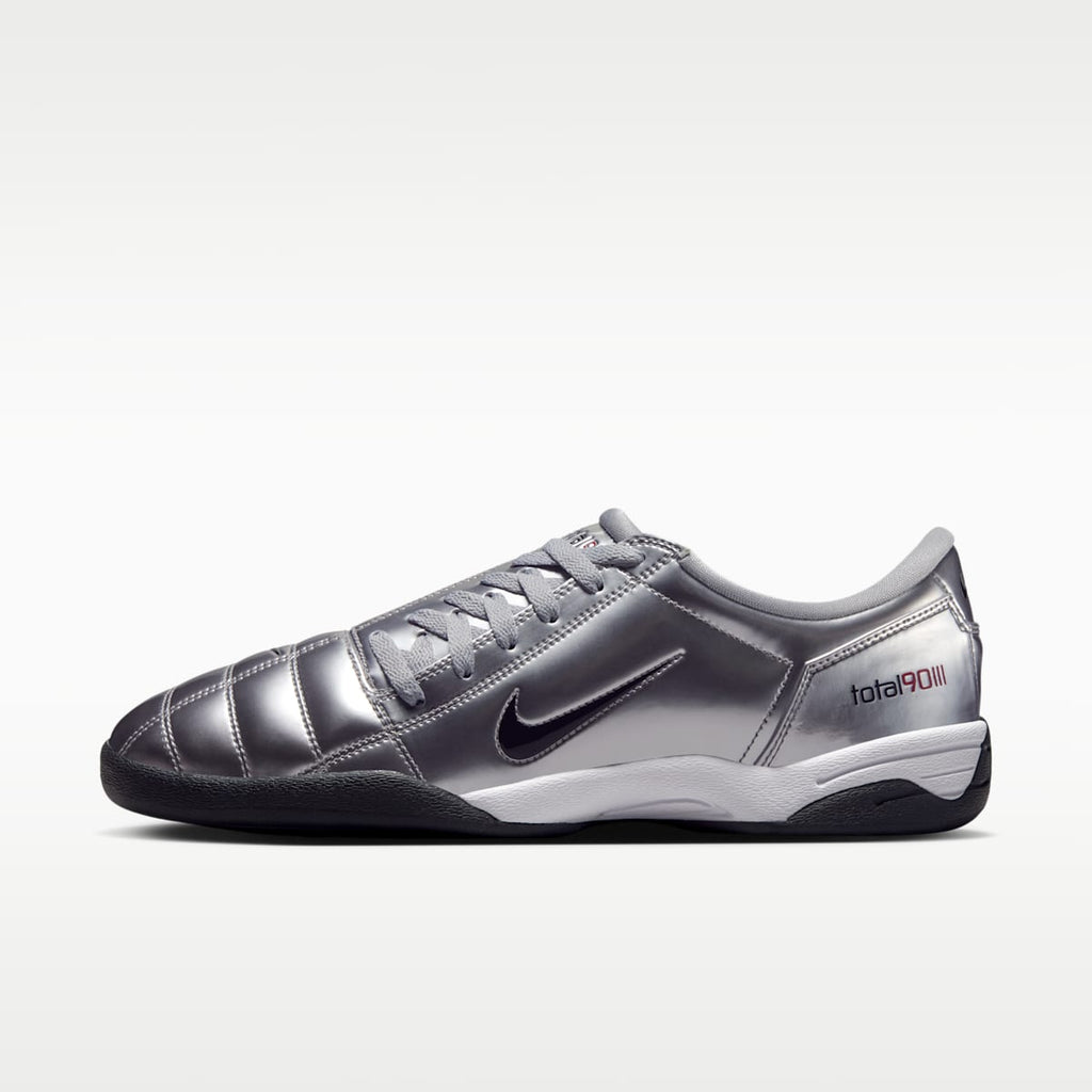 Nike T90 SP Men's Shoes - Metallic Silver/University Red/Black - Image 1