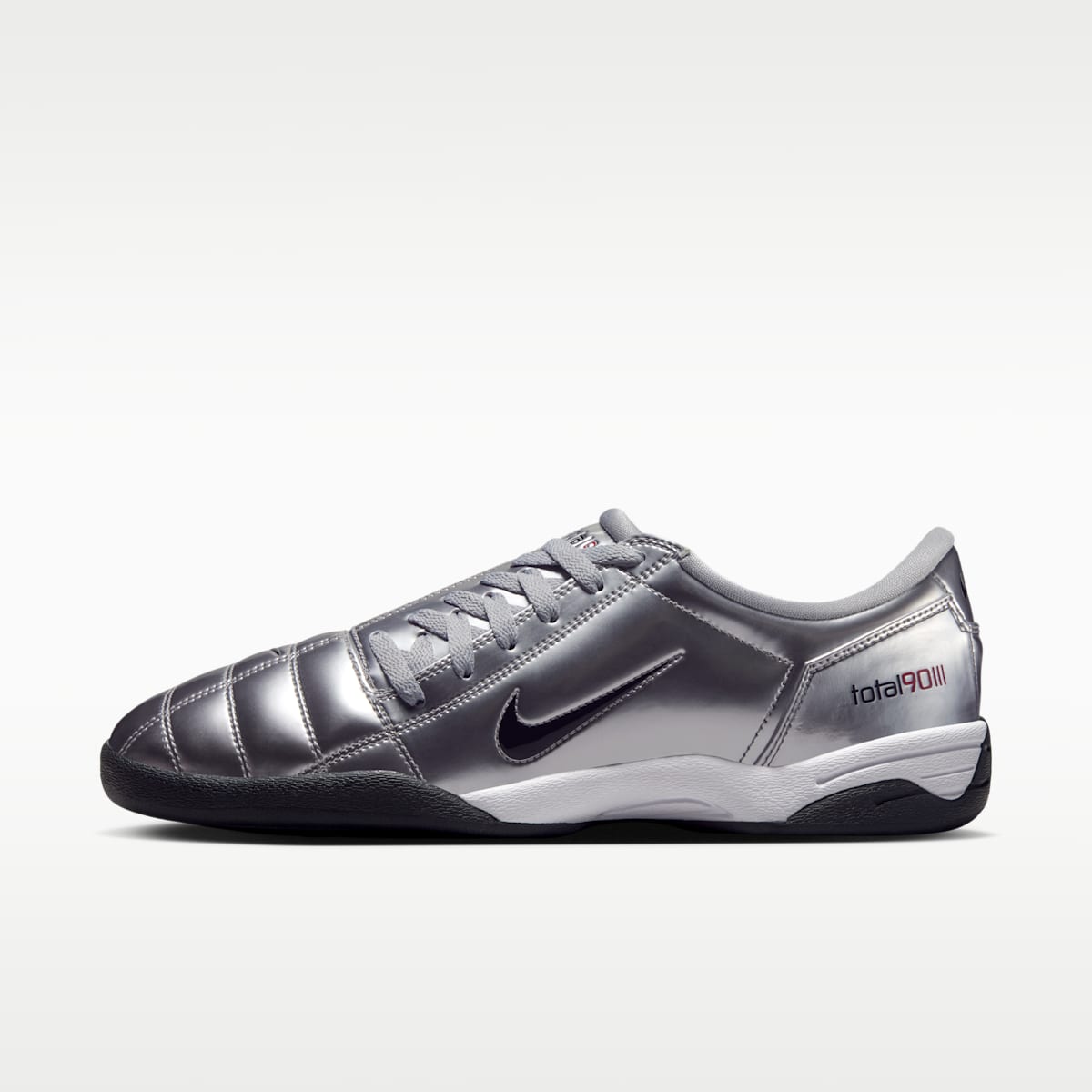 Nike T90 SP Men's Shoes - Metallic Silver/University Red/Black - Image 1