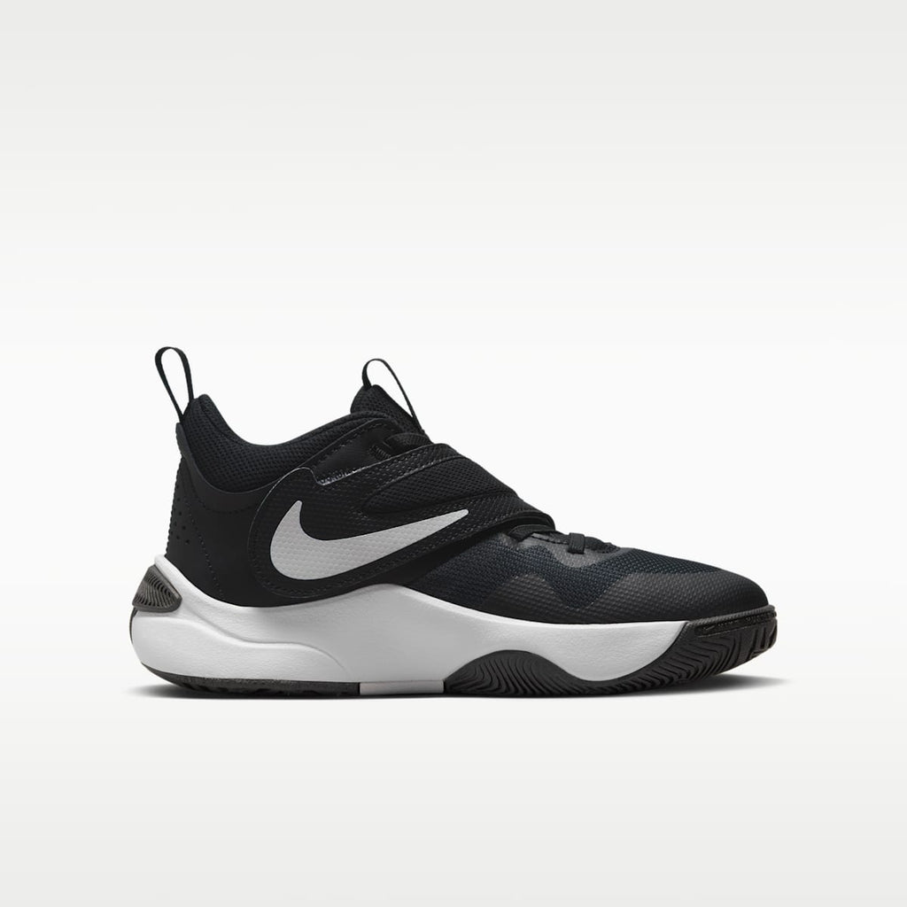 Nike Team Hustle D 11 Big Kids' Basketball Shoes - Black/White