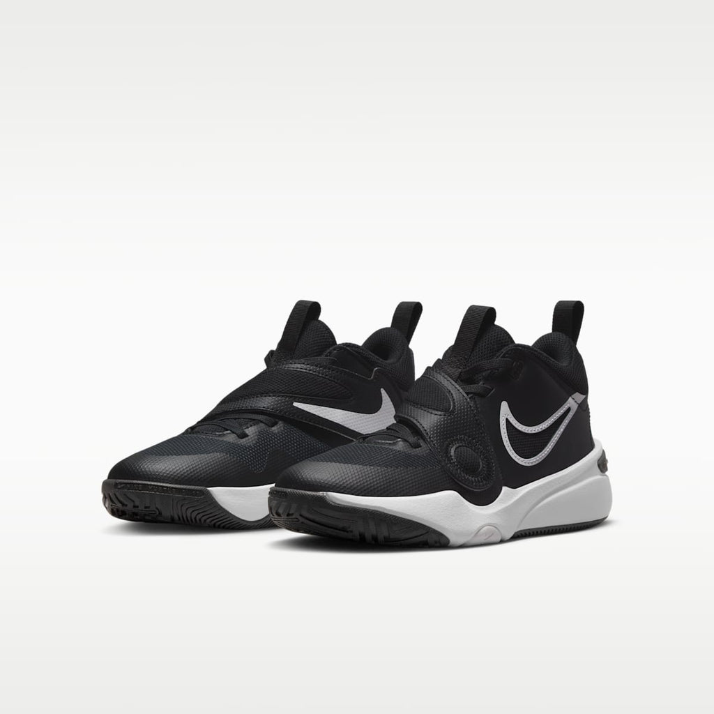 Nike Team Hustle D 11 Big Kids' Basketball Shoes - Black/White