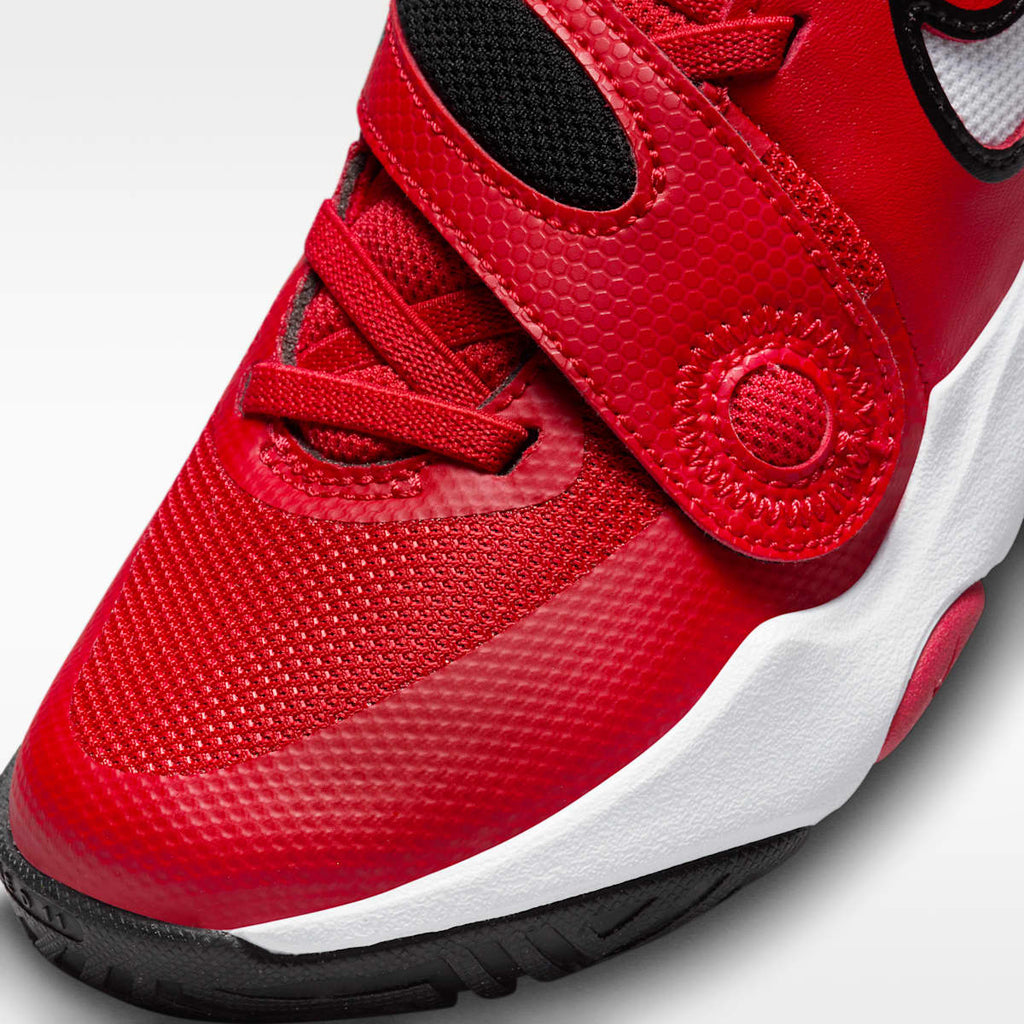 Nike Team Hustle D 11 Little Kids' Shoes - University Red/White/Black
