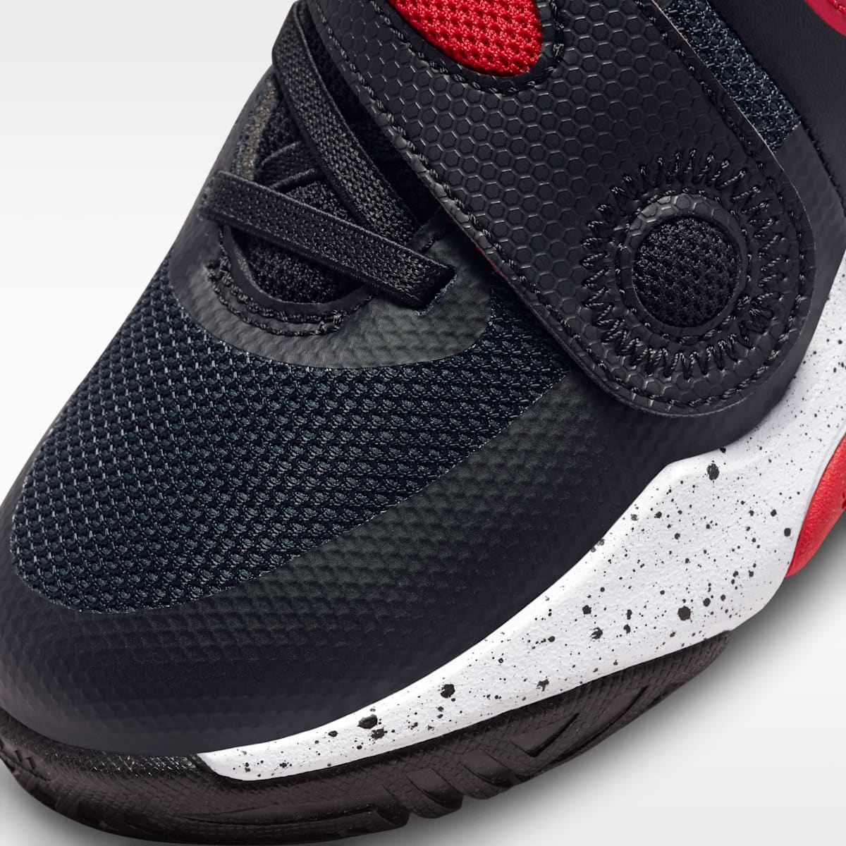 Nike Team Hustle D 11 Little Kids' Shoes - Black/White/University Red