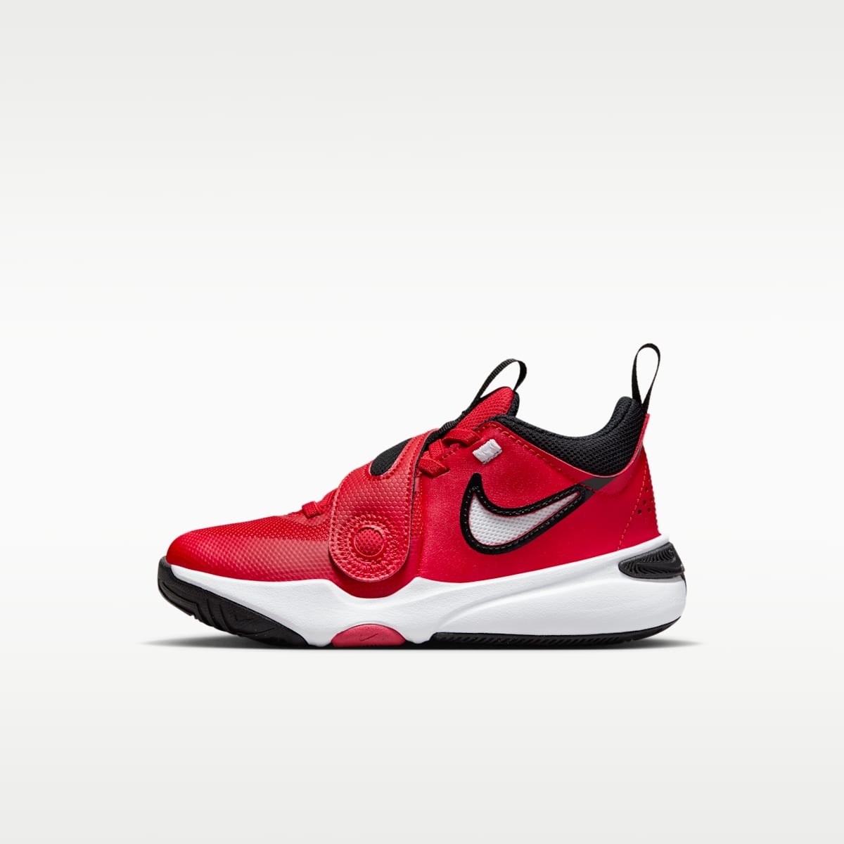 Nike Team Hustle D 11 Little Kids' Shoes - University Red/White/Black