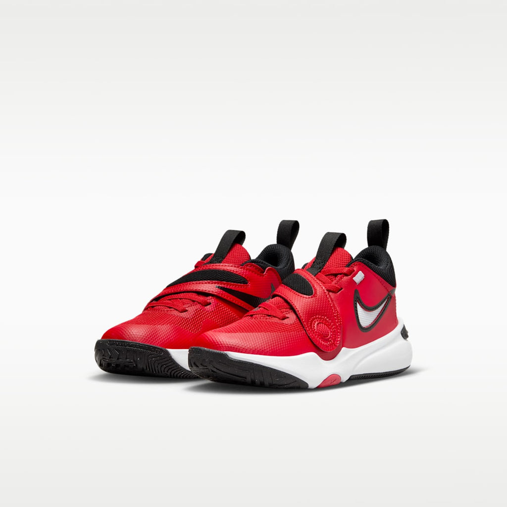Nike Team Hustle D 11 Little Kids' Shoes - University Red/White/Black
