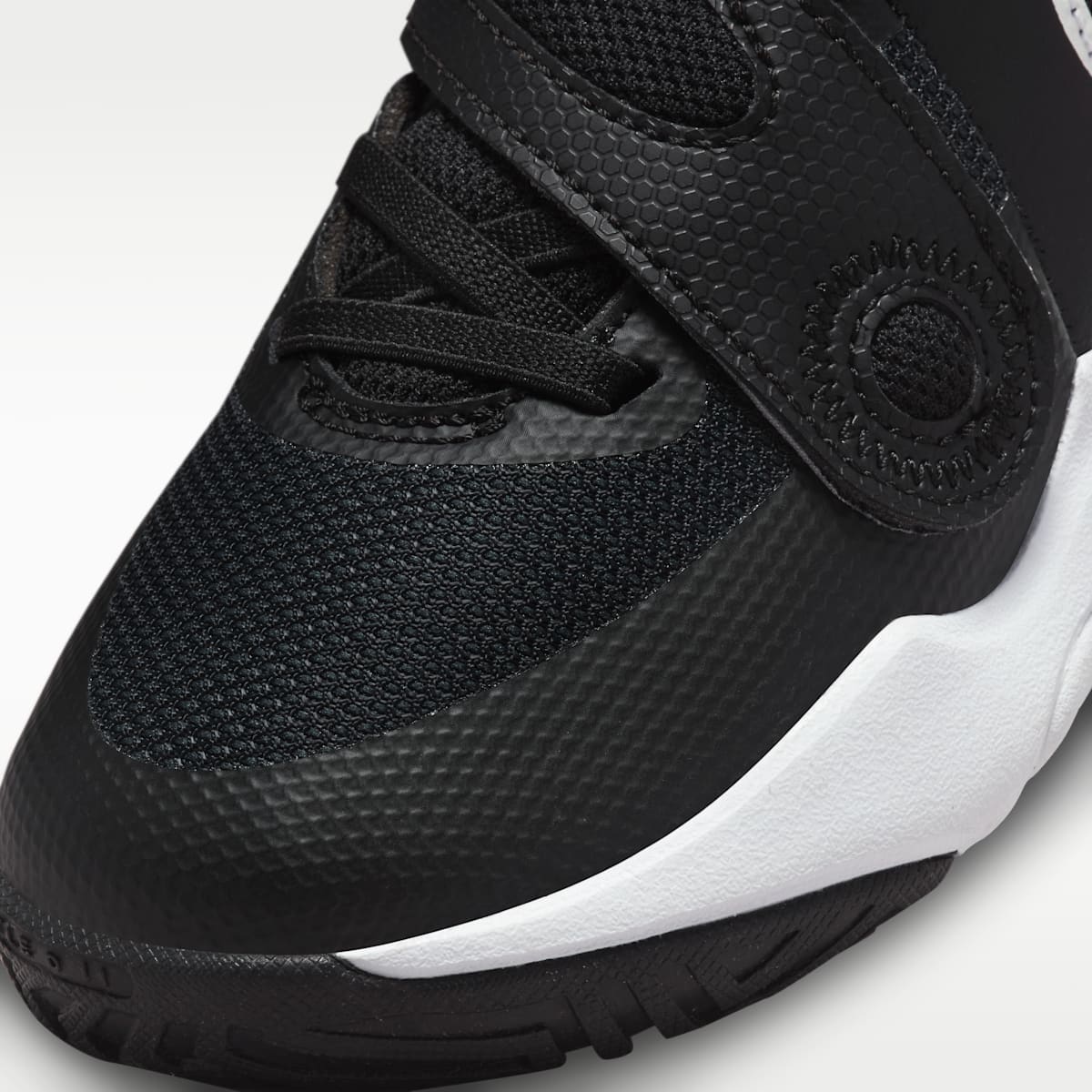 Nike Team Hustle D 11 Little Kids' Shoes - Black/White