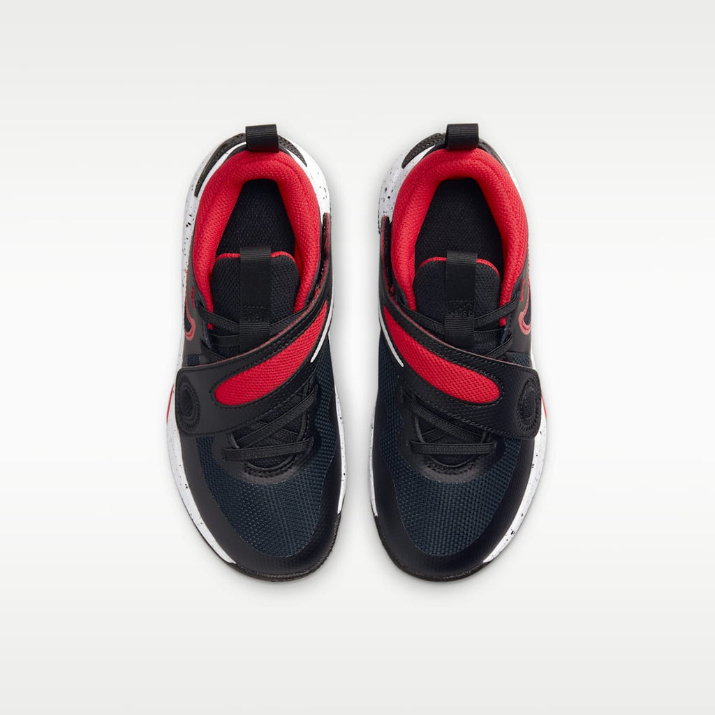 Nike Team Hustle D 11 Little Kids' Shoes - Black/White/University Red