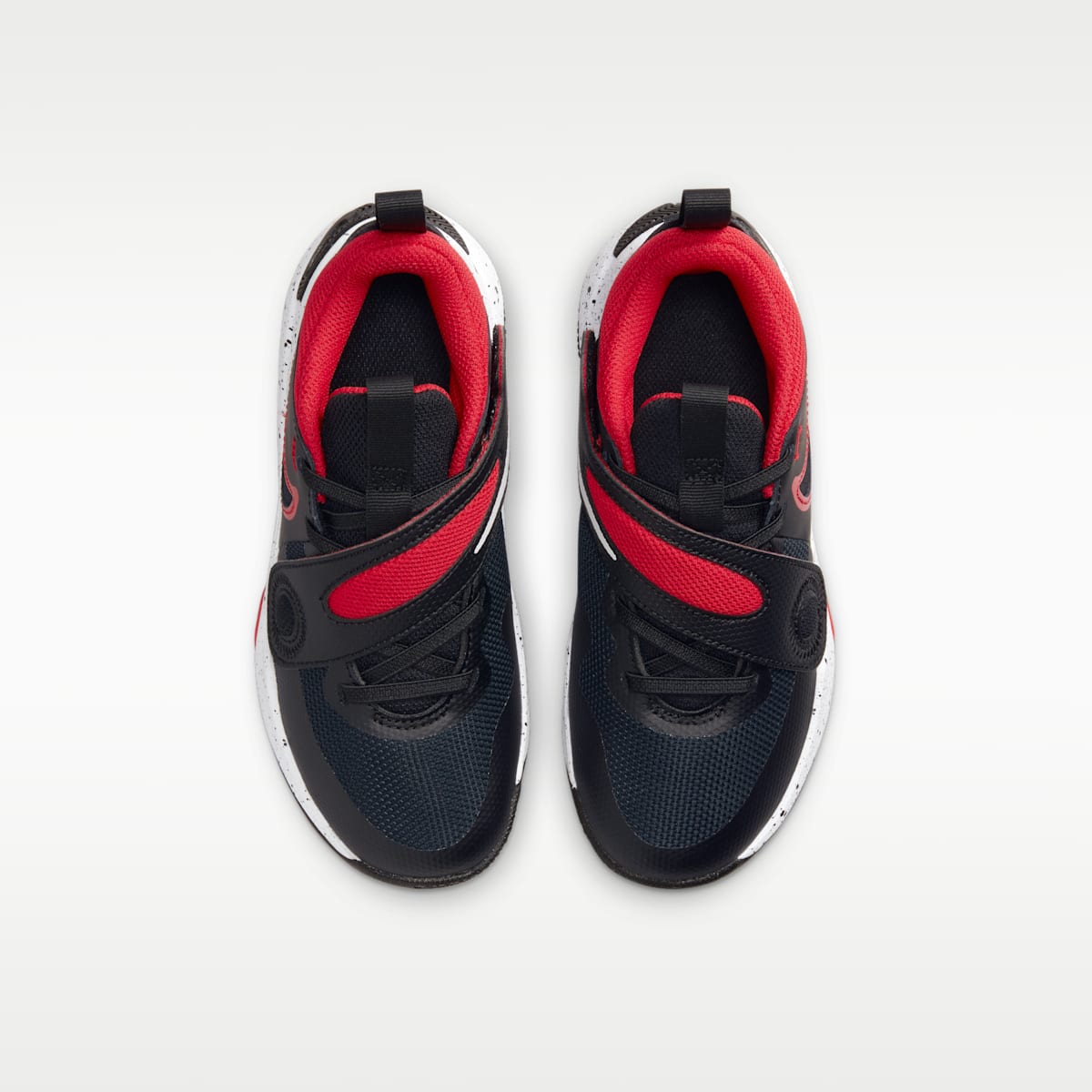 Nike Team Hustle D 11 Little Kids' Shoes - Black/White/University Red