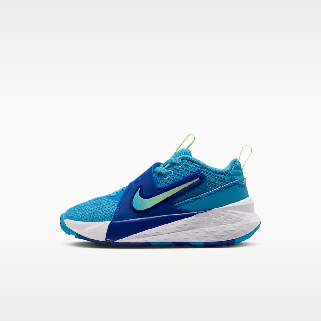 Nike Team Hustle D 12 Little Kids' Shoes - Current Blue/Game Royal/Barely Grape/Barely Volt