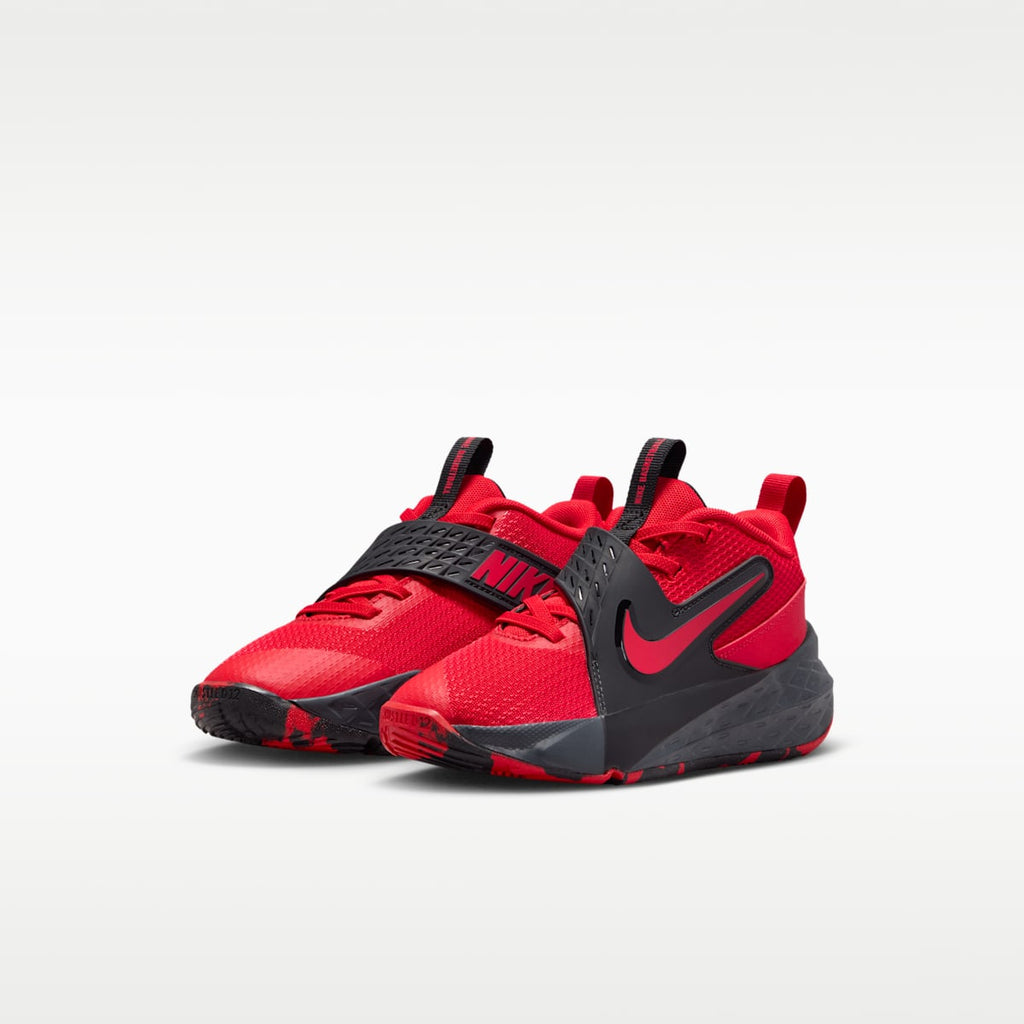 Nike Team Hustle D 12 Little Kids' Shoes - University Red/Black/Anthracite/University Red