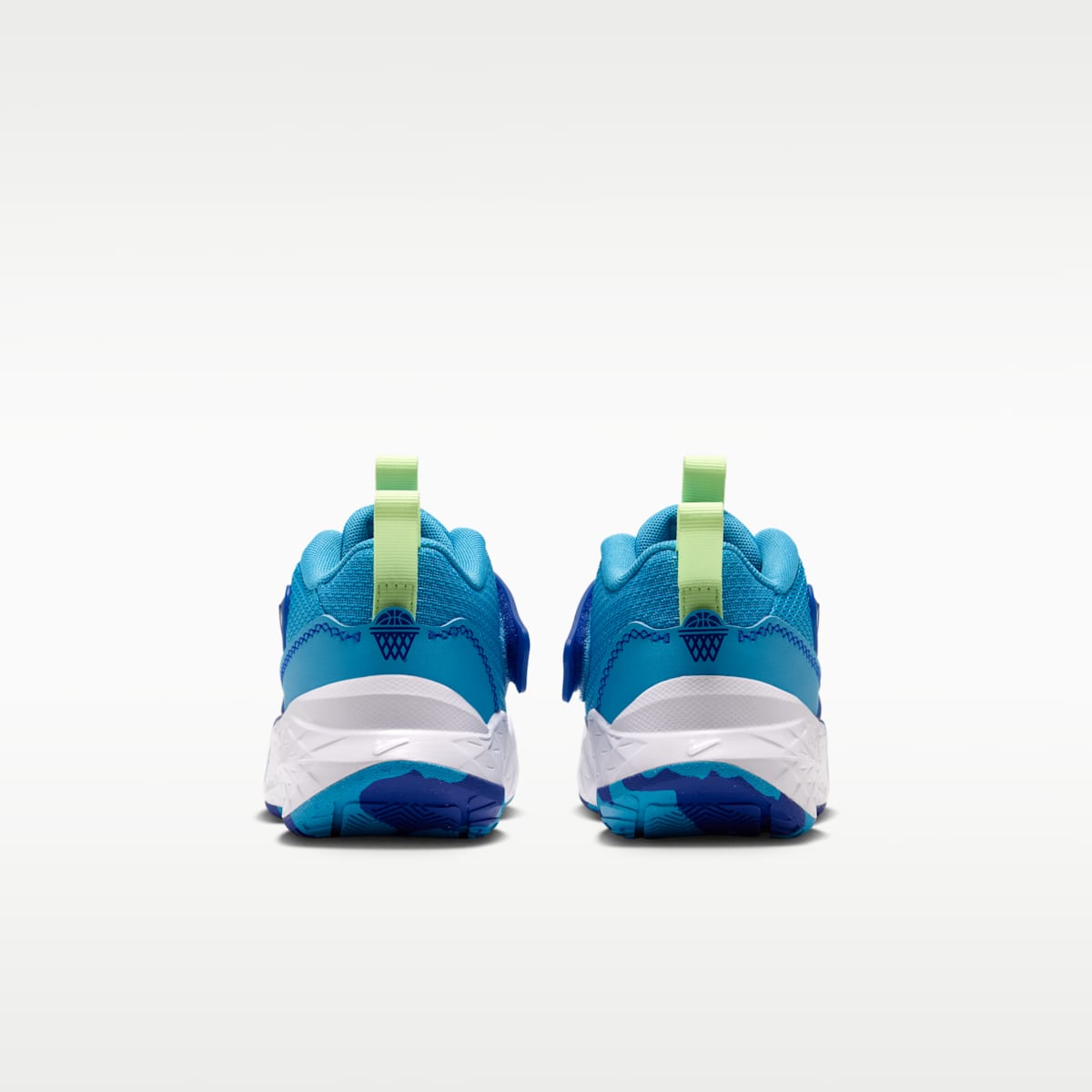 Nike Team Hustle D 12 Little Kids' Shoes - Current Blue/Game Royal/Barely Grape/Barely Volt
