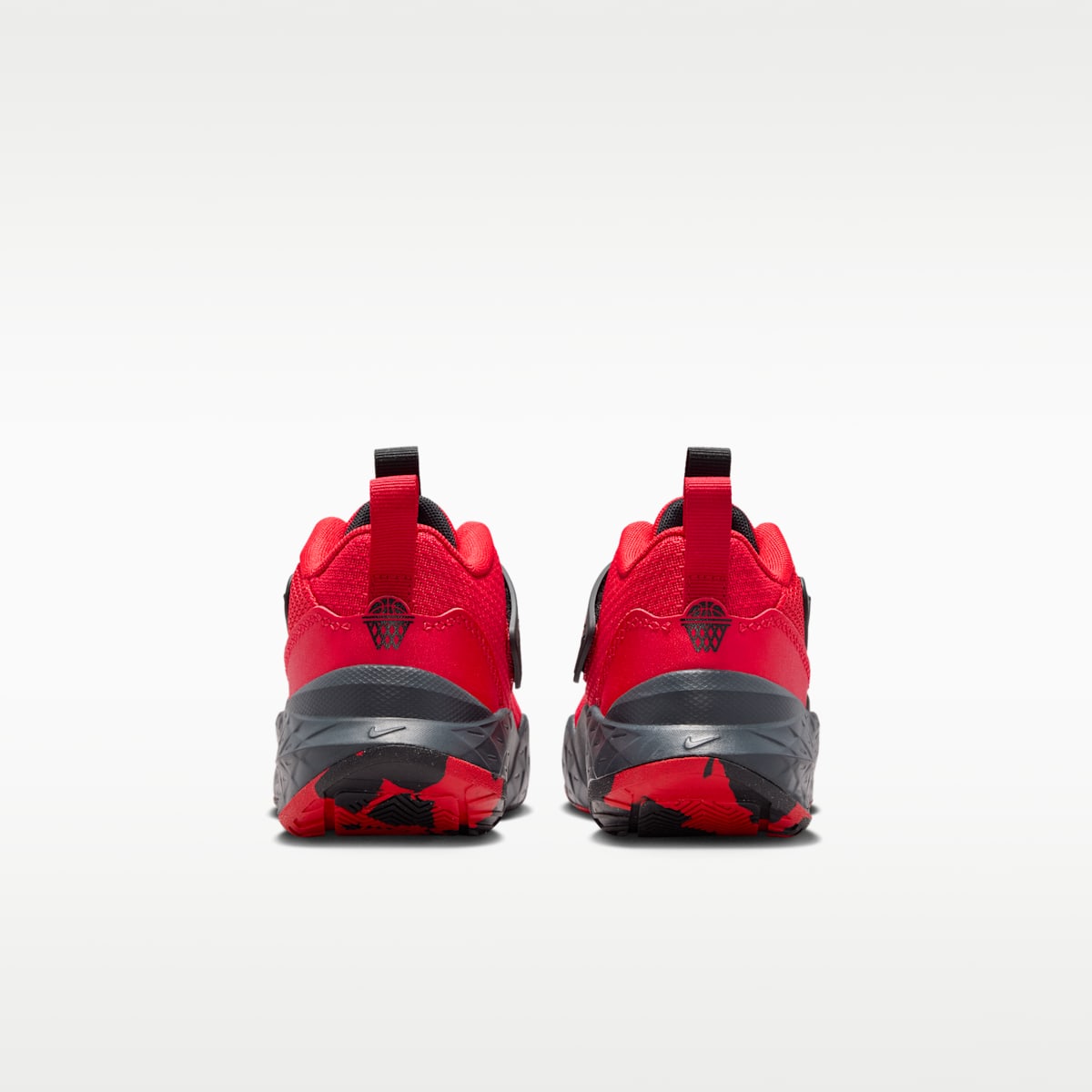 Nike Team Hustle D 12 Little Kids' Shoes - University Red/Black/Anthracite/University Red
