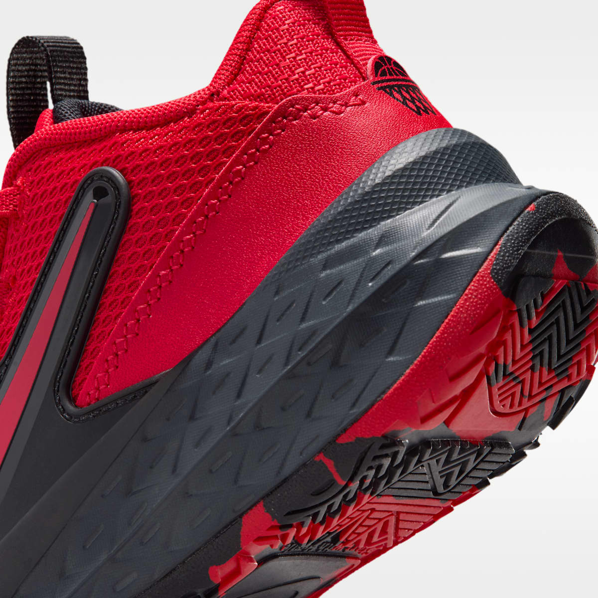 Nike Team Hustle D 12 Little Kids' Shoes - University Red/Black/Anthracite/University Red