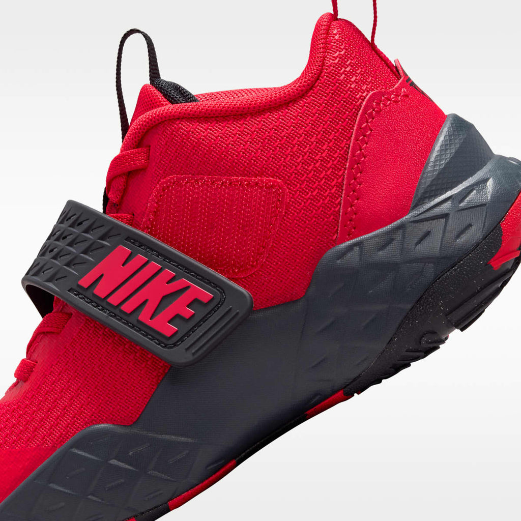 Nike Team Hustle D 12 Little Kids' Shoes - University Red/Black/Anthracite/University Red