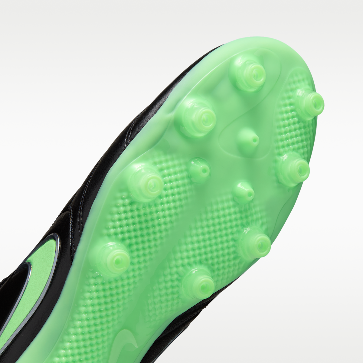 Women's Nike Tiempo Ligera Pro Artificial-Grass Low-Top Soccer Cleats - Black/Black/Illusion Green