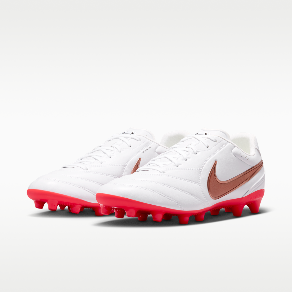 Women's Nike Tiempo Ligera Pro Artificial-Grass Low-Top Soccer Cleats - White/Bright Crimson/Blur