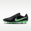 Women's Nike Tiempo Ligera Pro Artificial-Grass Low-Top Soccer Cleats - Black/Black/Illusion Green