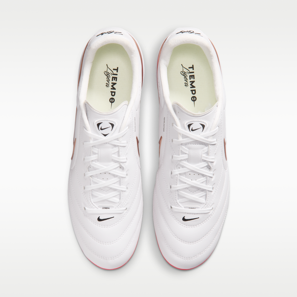 Women's Nike Tiempo Ligera Pro Artificial-Grass Low-Top Soccer Cleats - White/Bright Crimson/Blur