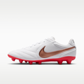 Women's Nike Tiempo Ligera Pro Artificial-Grass Low-Top Soccer Cleats - White/Bright Crimson/Blur