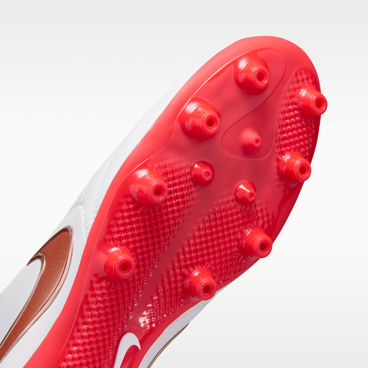 Women's Nike Tiempo Ligera Pro Artificial-Grass Low-Top Soccer Cleats - White/Bright Crimson/Blur
