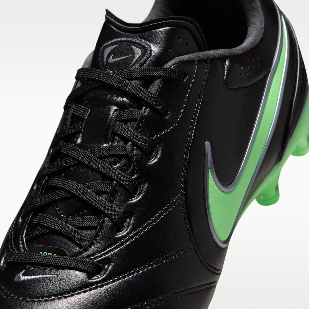 Women's Nike Tiempo Ligera Pro Artificial-Grass Low-Top Soccer Cleats - Black/Black/Illusion Green