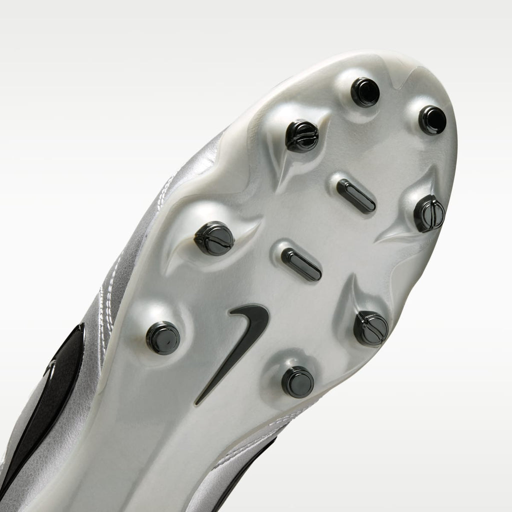 Nike Tiempo Ligera Pro Firm-Ground Low-Top Soccer Cleats - Metallic Silver/Black - Image 7
