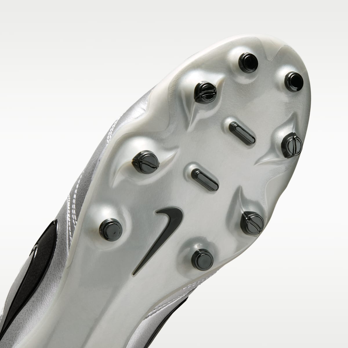 Nike Tiempo Ligera Pro Firm-Ground Low-Top Soccer Cleats - Metallic Silver/Black - Image 7