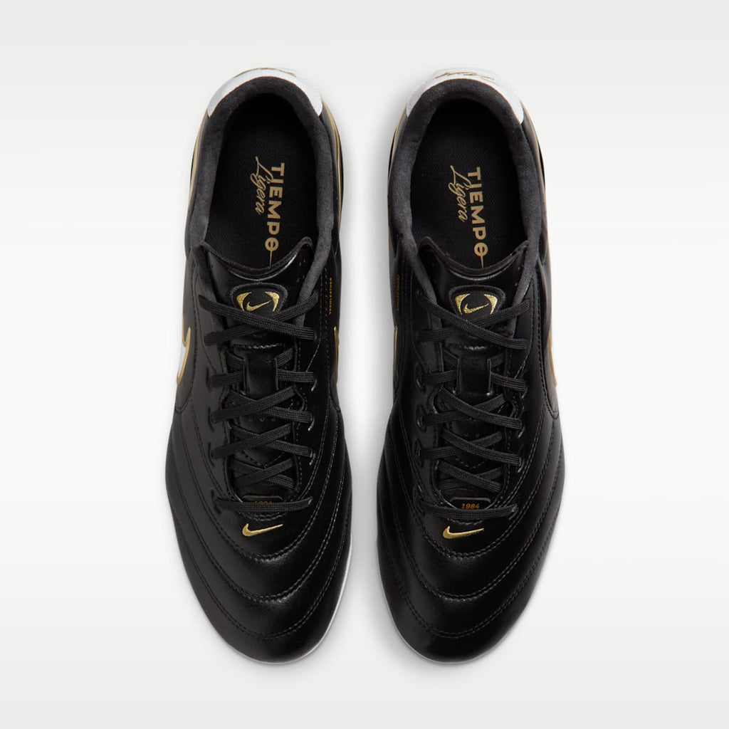 Nike Tiempo Ligera Pro Firm-Ground Low-Top Soccer Cleats - Black/White - Image 4