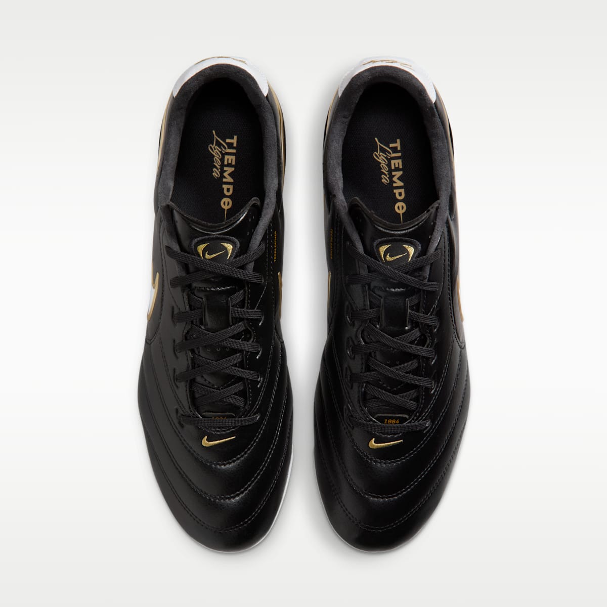 Nike Tiempo Ligera Pro Firm-Ground Low-Top Soccer Cleats - Black/White - Image 4