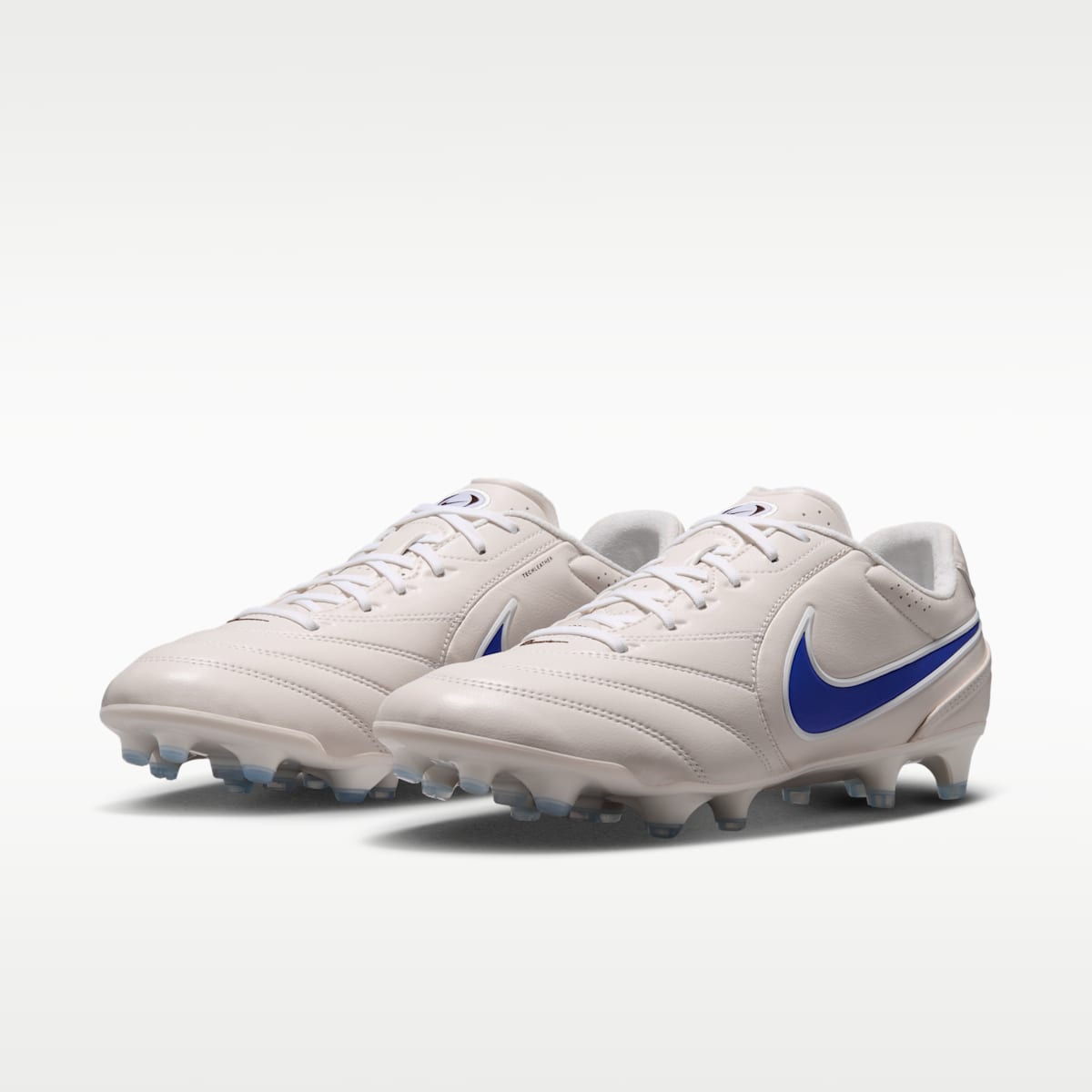 Nike Tiempo Ligera Pro Firm-Ground Low-Top Soccer Cleats - Chalk/White/Racer Blue - Image 5