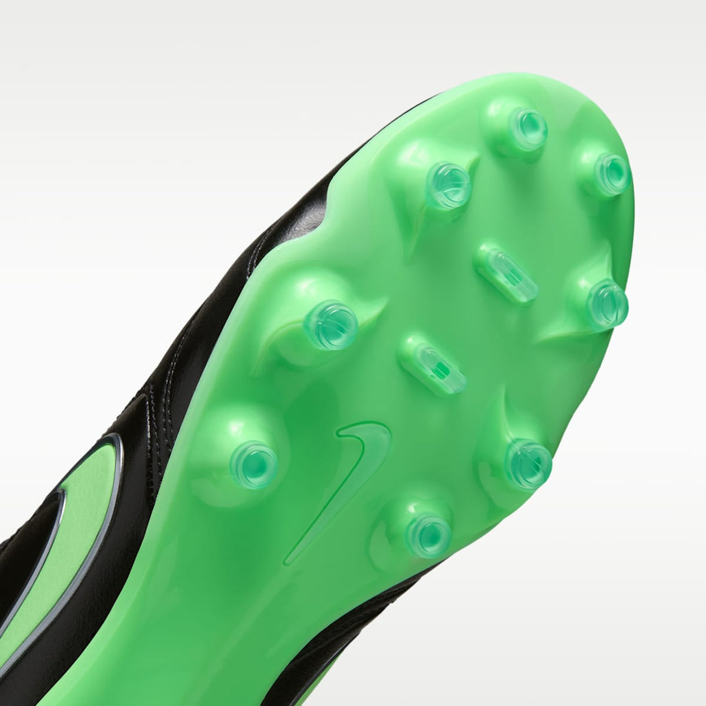 Women's Nike Tiempo Ligera Pro Firm-Ground Low-Top Soccer Cleats - Black/Black/Illusion Green