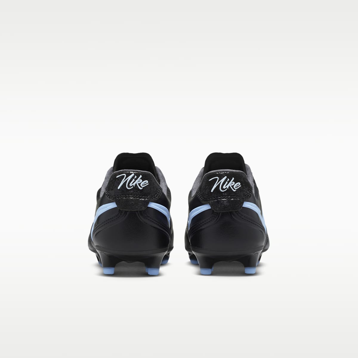 Nike Tiempo Ligera Pro Firm-Ground Low-Top Soccer Cleats - Black/Ice Blue/Obsidian - Image 6