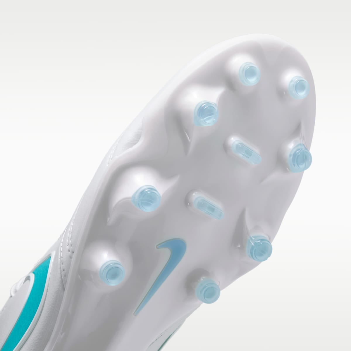 Nike Tiempo Ligera Pro Firm-Ground Low-Top Soccer Cleats - White/White/Energy - Image 7