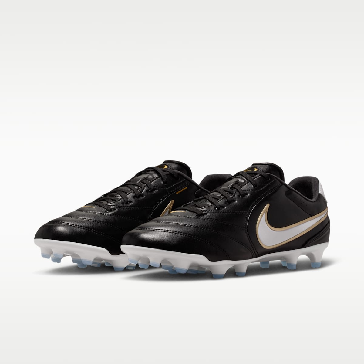 Nike Tiempo Ligera Pro Firm-Ground Low-Top Soccer Cleats - Black/White - Image 5