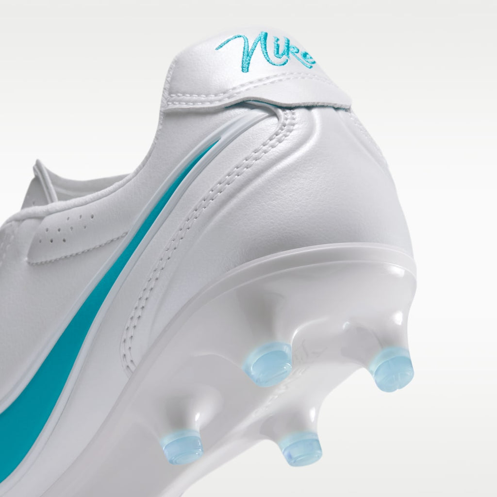 Nike Tiempo Ligera Pro Firm-Ground Low-Top Soccer Cleats - White/White/Energy - Image 9