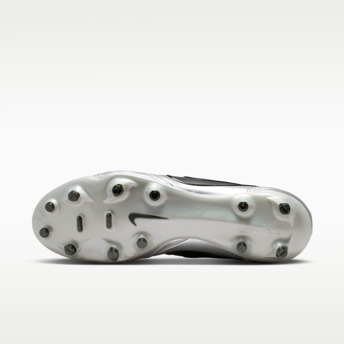 Nike Tiempo Ligera Pro Firm-Ground Low-Top Soccer Cleats - Metallic Silver/Black - Image 2
