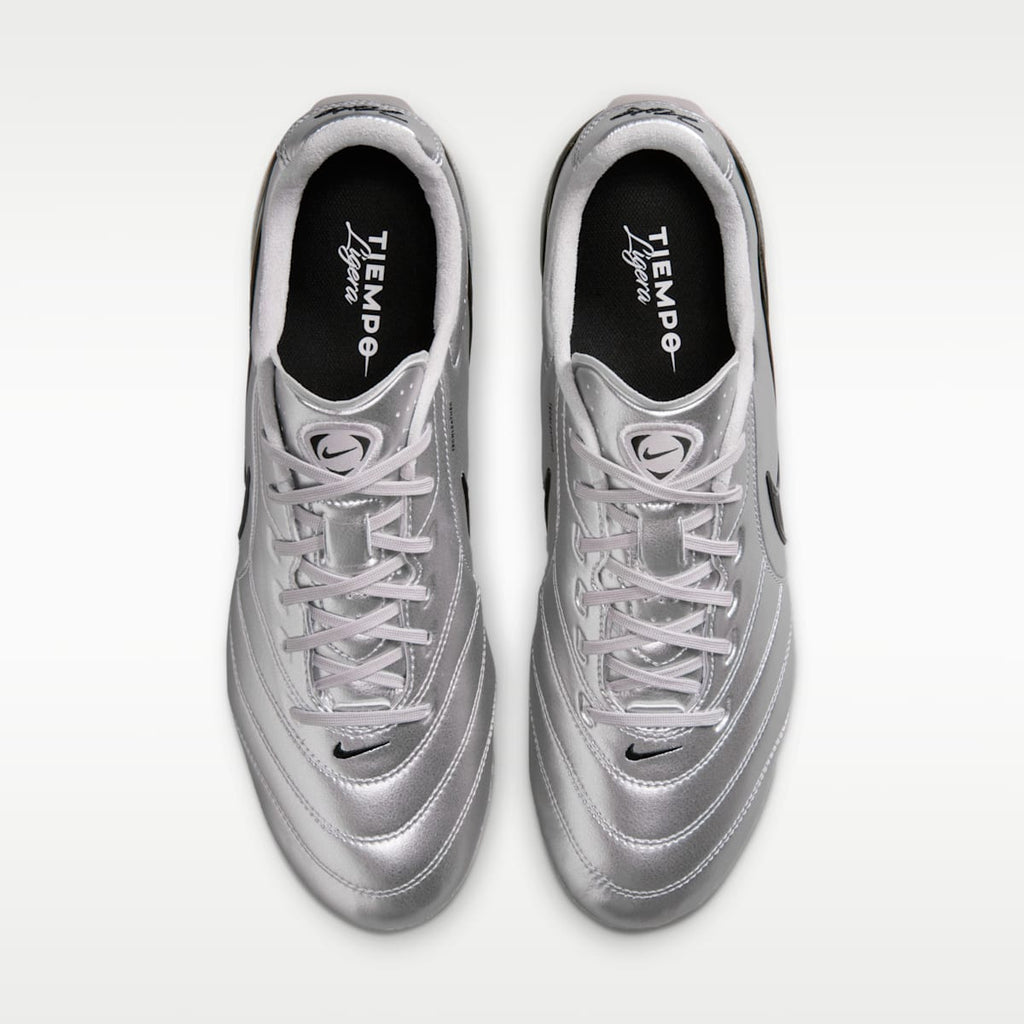 Nike Tiempo Ligera Pro Firm-Ground Low-Top Soccer Cleats - Metallic Silver/Black - Image 4