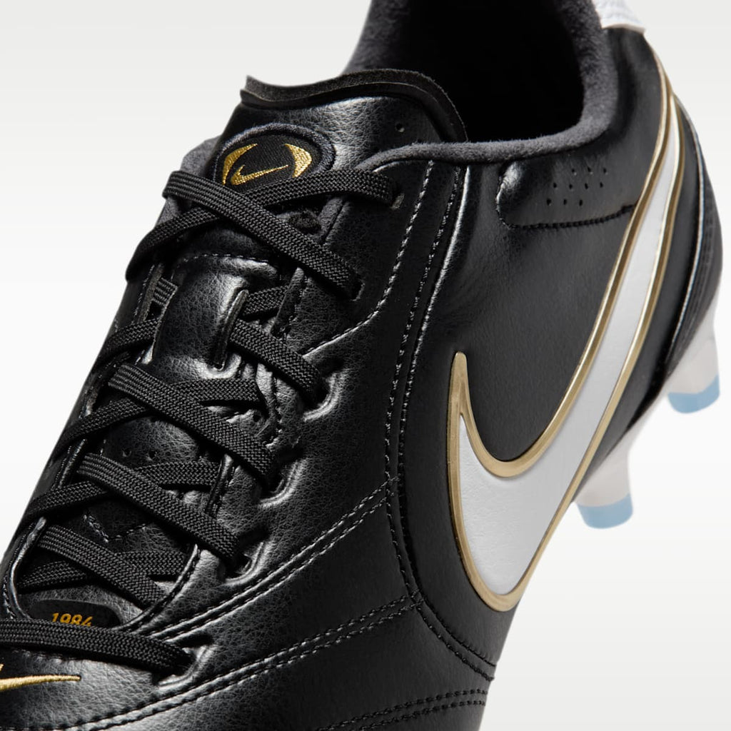 Nike Tiempo Ligera Pro Firm-Ground Low-Top Soccer Cleats - Black/White - Image 8