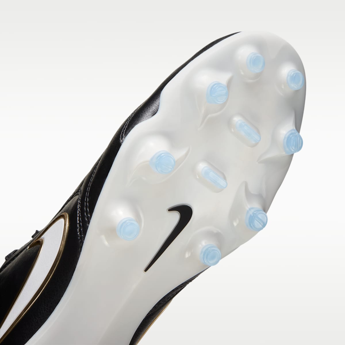 Nike Tiempo Ligera Pro Firm-Ground Low-Top Soccer Cleats - Black/White - Image 7