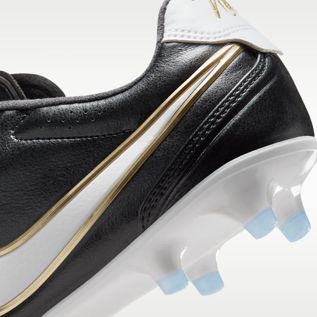 Nike Tiempo Ligera Pro Firm-Ground Low-Top Soccer Cleats - Black/White - Image 9