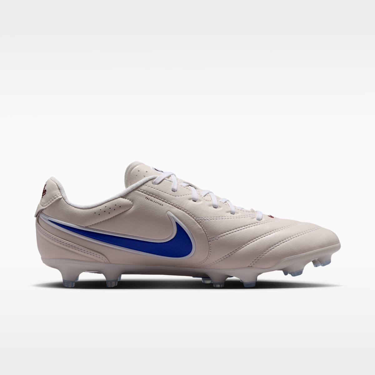 Nike Tiempo Ligera Pro Firm-Ground Low-Top Soccer Cleats - Chalk/White/Racer Blue - Image 3