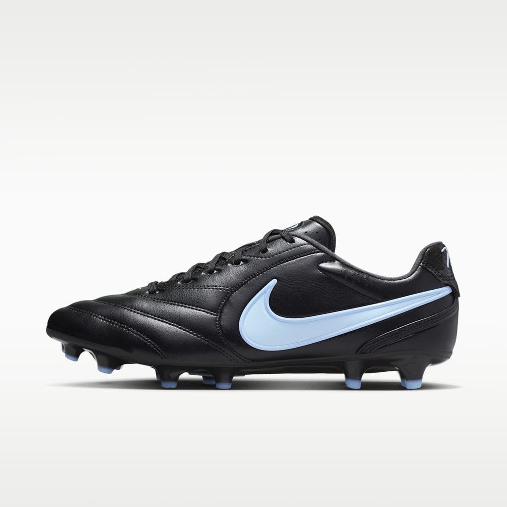 Nike Tiempo Ligera Pro Firm-Ground Low-Top Soccer Cleats - Black/Ice Blue/Obsidian - Image 1