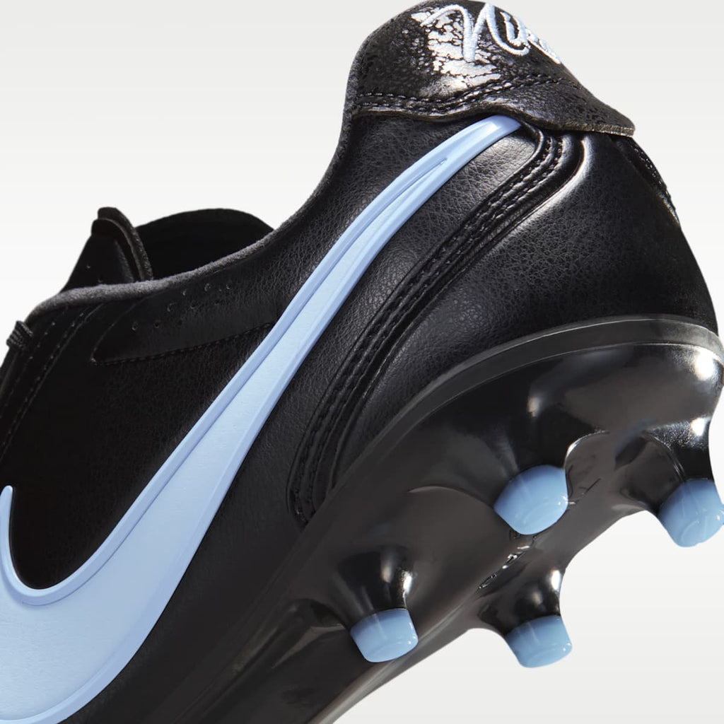 Nike Tiempo Ligera Pro Firm-Ground Low-Top Soccer Cleats - Black/Ice Blue/Obsidian - Image 9