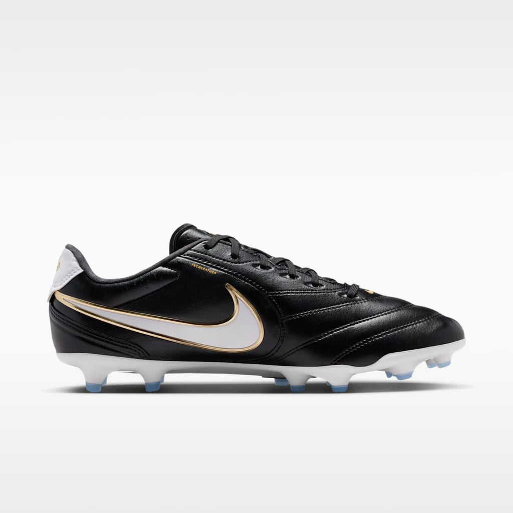 Nike Tiempo Ligera Pro Firm-Ground Low-Top Soccer Cleats - Black/White - Image 3