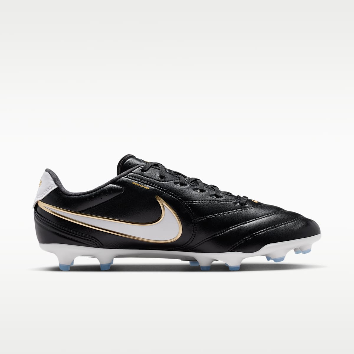 Nike Tiempo Ligera Pro Firm-Ground Low-Top Soccer Cleats - Black/White - Image 3