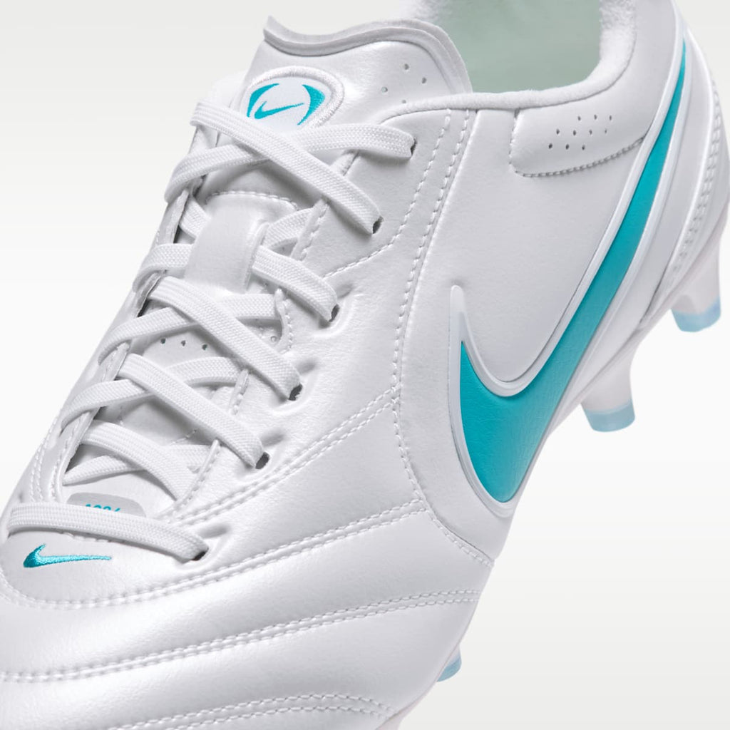 Nike Tiempo Ligera Pro Firm-Ground Low-Top Soccer Cleats - White/White/Energy - Image 8