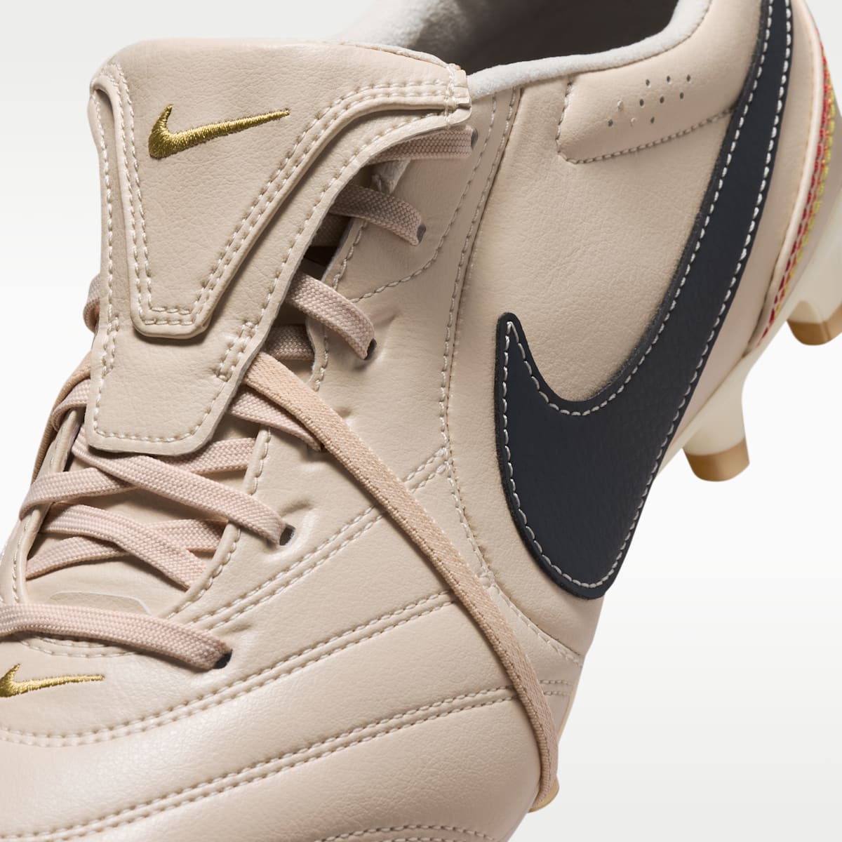 Nike Tiempo Ligera Pro Firm-Ground Low-Top Soccer Cleats - Pearl White/Dark Obsidian - Image 8