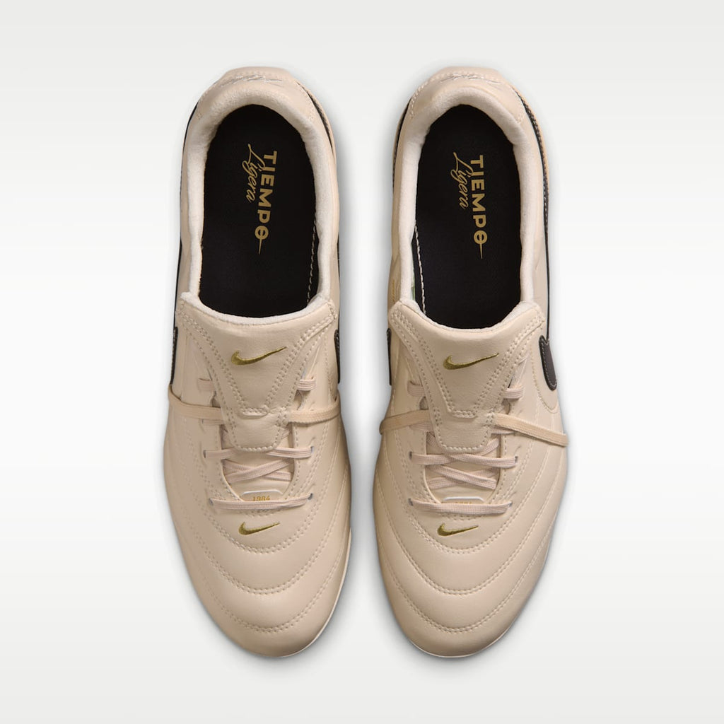 Nike Tiempo Ligera Pro Firm-Ground Low-Top Soccer Cleats - Pearl White/Dark Obsidian - Image 4