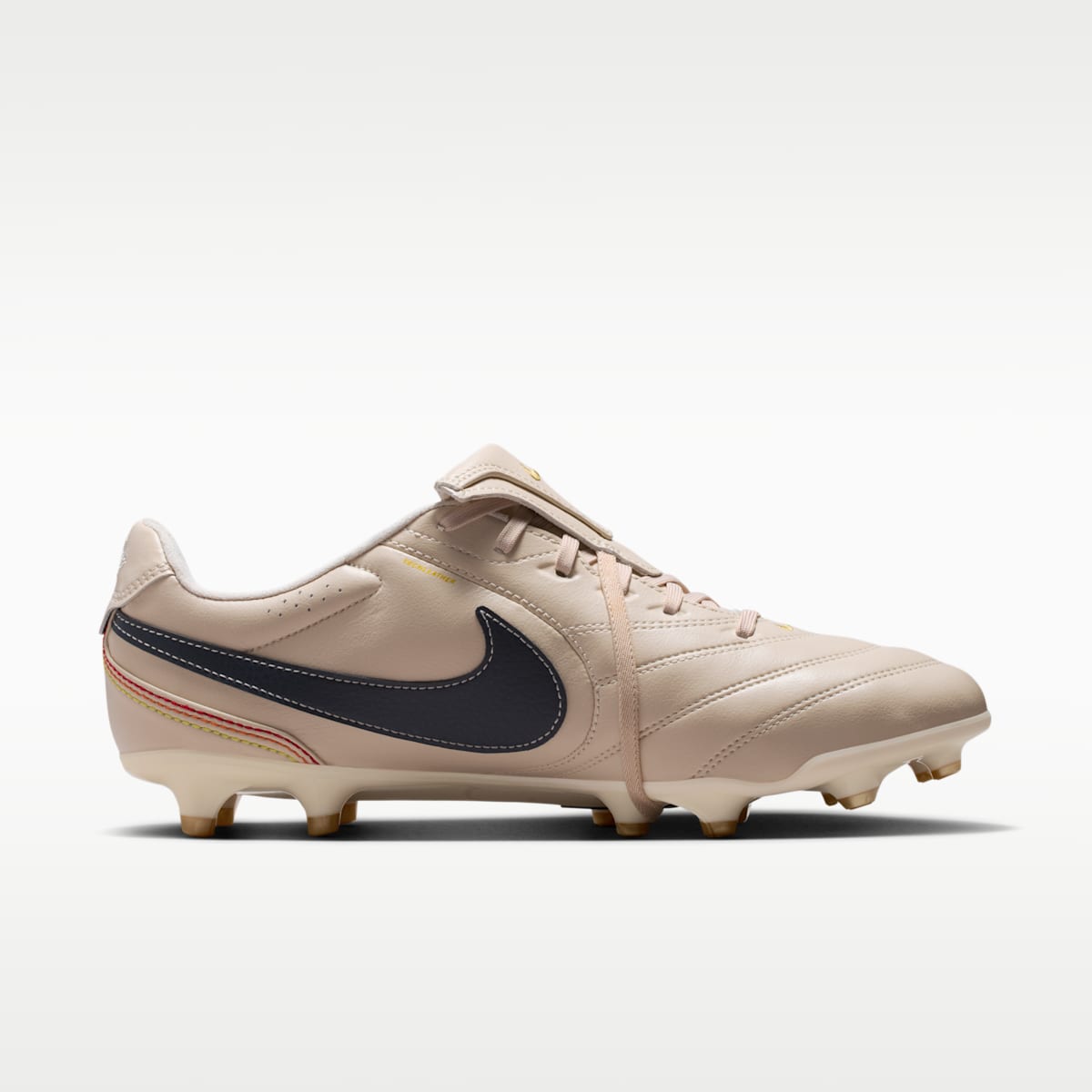 Nike Tiempo Ligera Pro Firm-Ground Low-Top Soccer Cleats - Pearl White/Dark Obsidian - Image 3