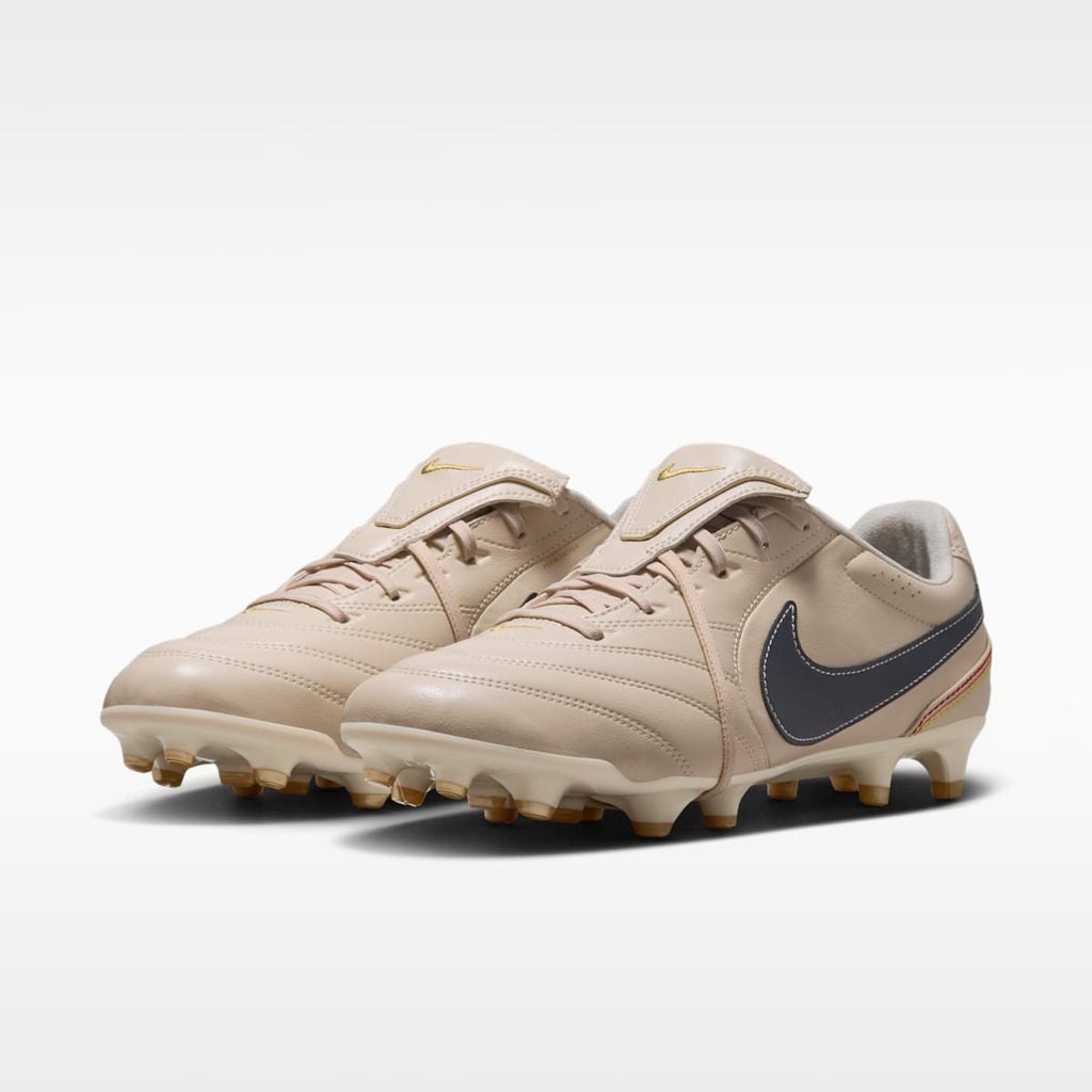 Nike Tiempo Ligera Pro Firm-Ground Low-Top Soccer Cleats - Pearl White/Dark Obsidian - Image 5